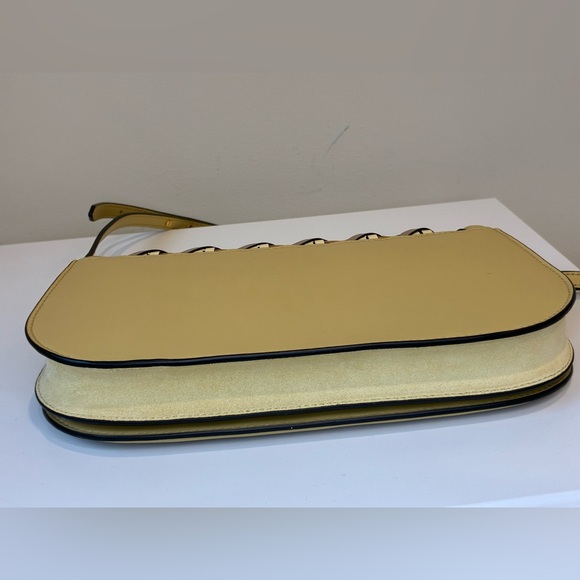 Tory Burch Miller Basketweave Leather Convertible Clutch - Picture 5 of 8